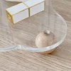 Jewelry Storage Rack Perfume Cosmetics Storage Rack Tabletop  Wooden Base Acrylic Tray Storage Tray Household Storage Tray ZF495 5