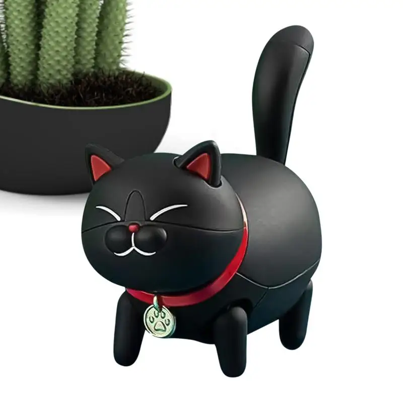 Walking Cat Figurine Electric Tabletop Walking Kitten Ornament Pet Lovers Presenta Per Tavolino Comodini Vetrina
