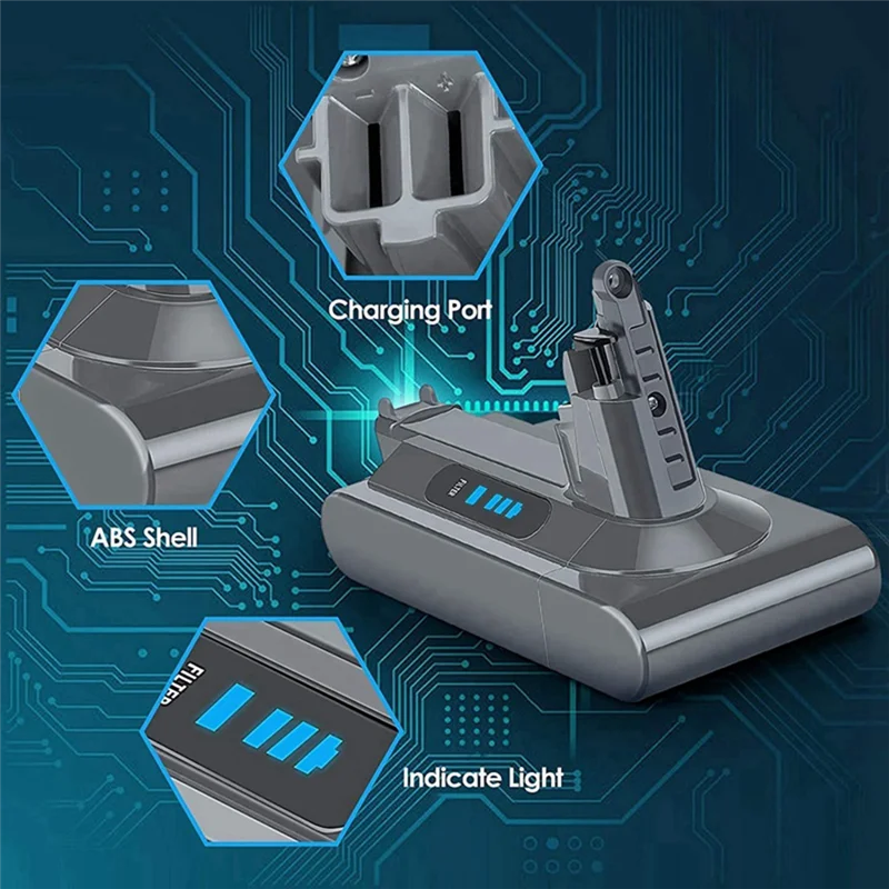 A10I V10 SV12 V10 V10 동물 절대 진공 청소기용 V10 배터리 어댑터 + 스크루드라이버 25.2V 교체