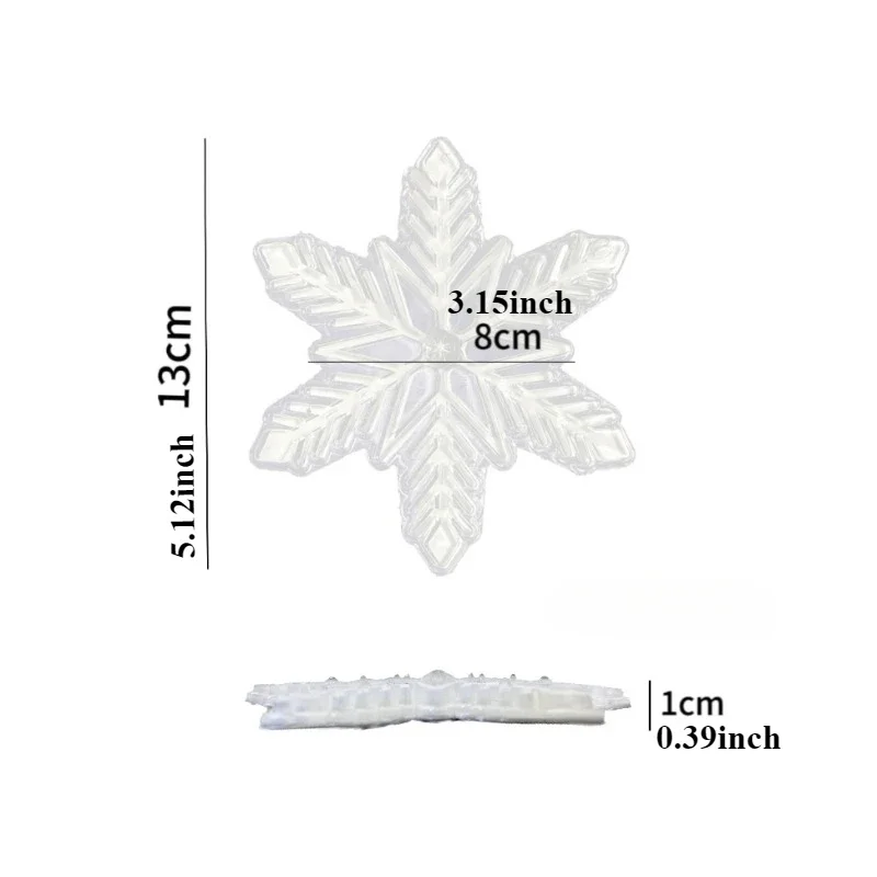1pc Ski Board Anti Slip Sticker Outdoor Sports Widen Transparent Personal Stickers Thickening Wear Resistant Material Snowflake 2