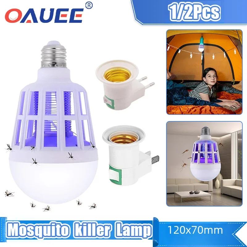 9W Led Mosquito Killer Lamp 220V Lampadina Trappola Per Zanzare Insetto Killer Lampadina Fly Bug Zapper Luce Notturna Per Bambino