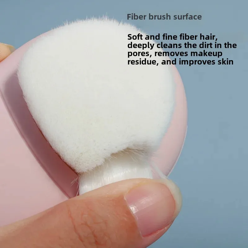 Dual-Head Silicone Makeup Brush Japanese Manual Facial Cleanser Pore-Cleaning Blackhead Removal Tool For Home Use