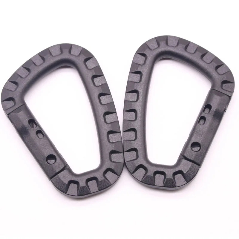 5 stücke Taktische 3,5 "Kunststoff Karabiner Molle Clip ITW Schlüsselbund D-Form Harte Frühling Schnalle Haken Für Outdoor wandern Camping Werkzeuge – Detail 19