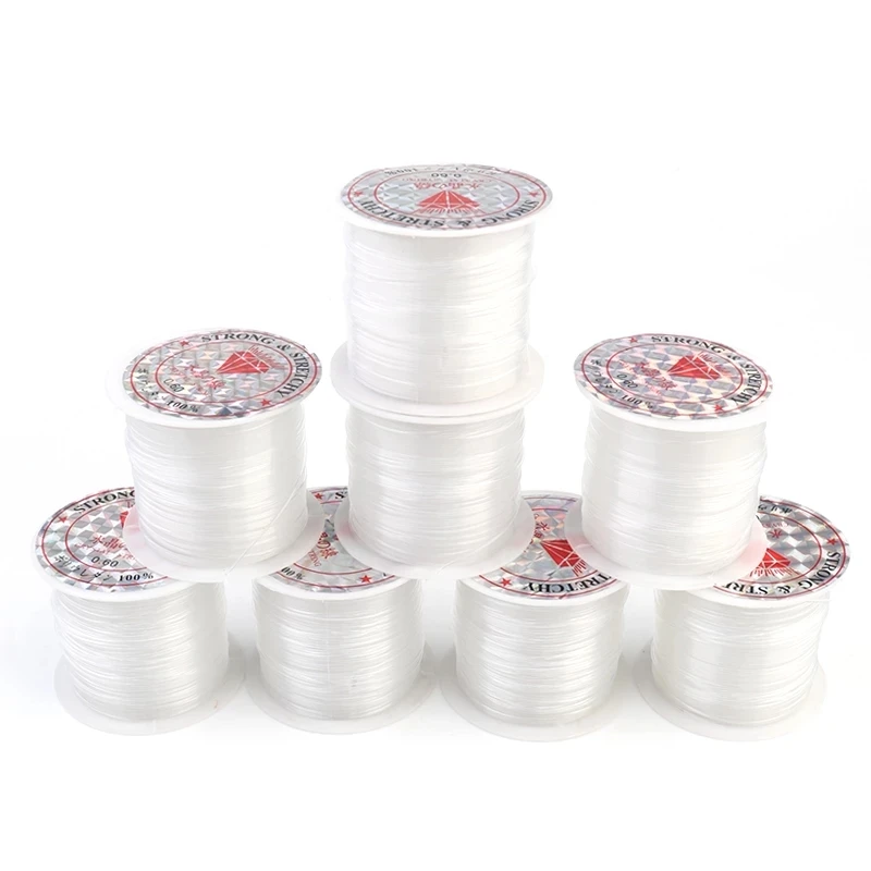 1Pc 0.2-1Mm Vislijn Voor Draad Clear Non-Stretch Nylon String Kralen Cord Draad Voor sieraden Maken