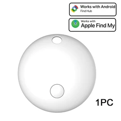 Compact Smart Tag Tracker for Key, Bike, and Bag with Anti - Lost Features (White)