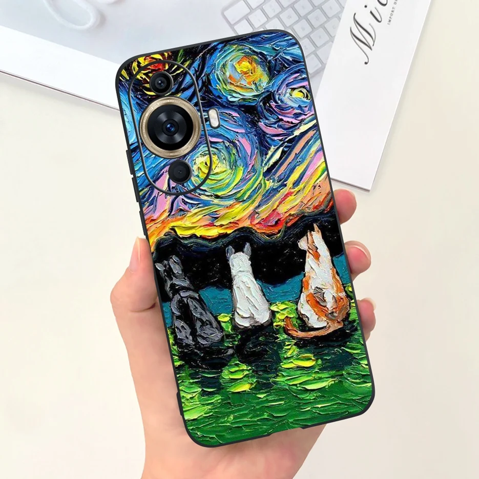 Cute Candy Painted Soft Silicone Phone Case Cover for Huawei Nova 11 Series