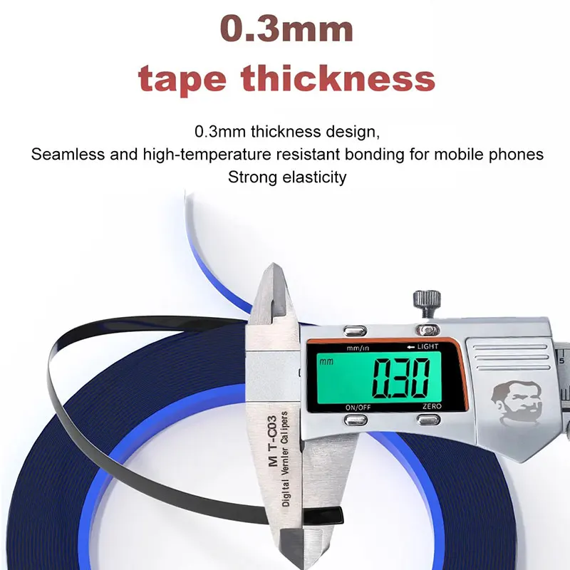 5-Pack High-Temperature Resistant Double-Sided Adhesive Tape