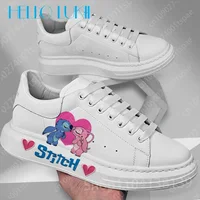 Lilo Stitch Couple Fashion Men Women casual Shoes Male Platform Sneakers Girls Casual kateboarding Shoes flats 3D graffiti 1