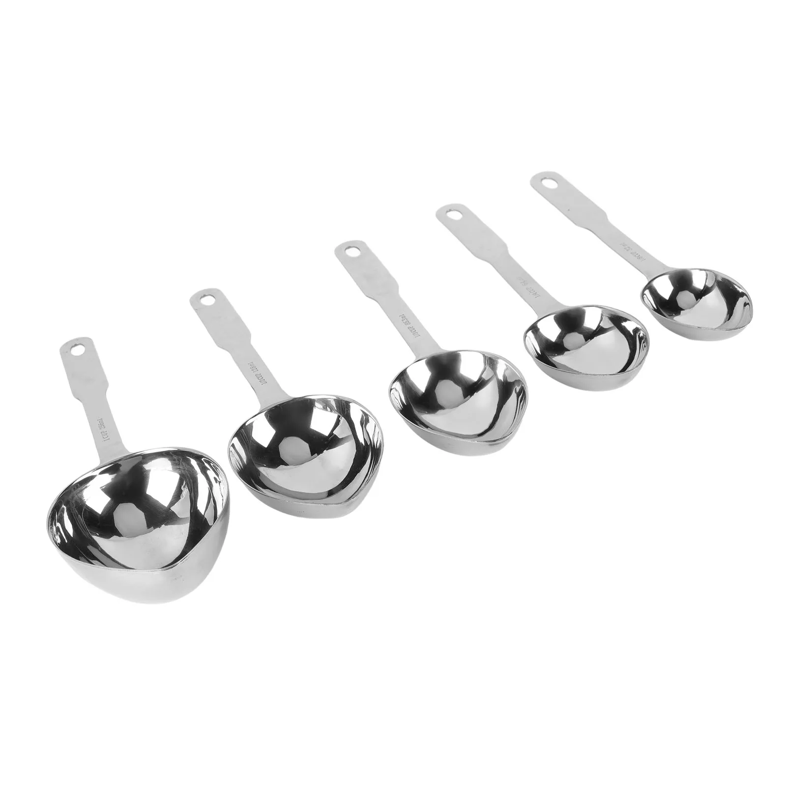 Spoon Dishwasher Safe Long Handle Spoon Rounded Edges One Piece Molding Bright Surface Stainless Steel for Kitchen