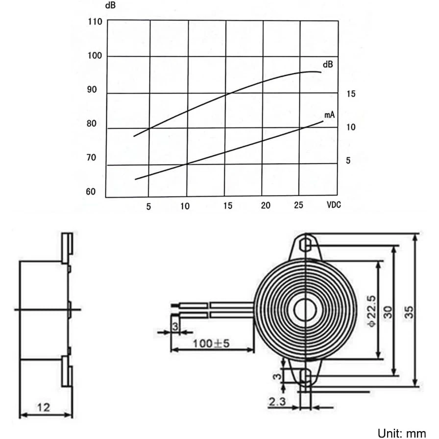 SFM-27 DC 3-24V piezo buzzer Electronic Piezo Active Buzzer 95dB High Decibel Continuous Beep Speaker Arduino 1pcs