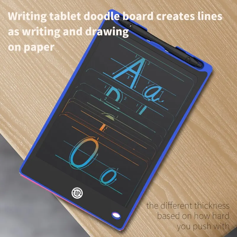 LCD Writing Tablet 8.8 Inch Kids Drawing Learning Games Portable Color Electronic Graphic Board Birthday Gift For Child