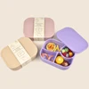1PCSilicone Food Storage Box Portable Lunch Box For Food Dinnerware Food Container Feeding Bowl Lunchbox Children's Tableware 2