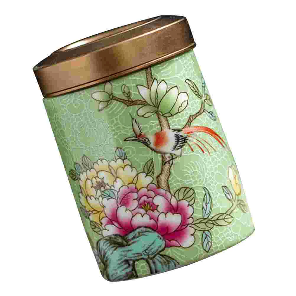 

Candy Jar Enamel Tea Travel Cereal Container Jars for Loose Ceramics Food Storage