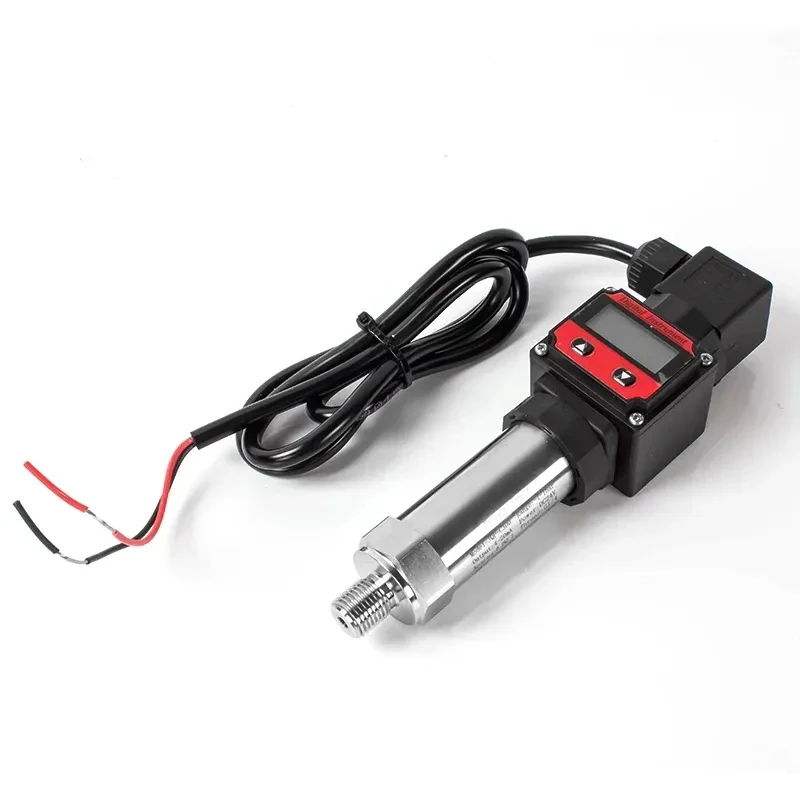 Pressure Sensor Pressure Transmitter LCD Display 4 to 20mA Two Wires 16bar Liquid Oil Air Water Pressure Transducer G1/4 Sensor 24VDC