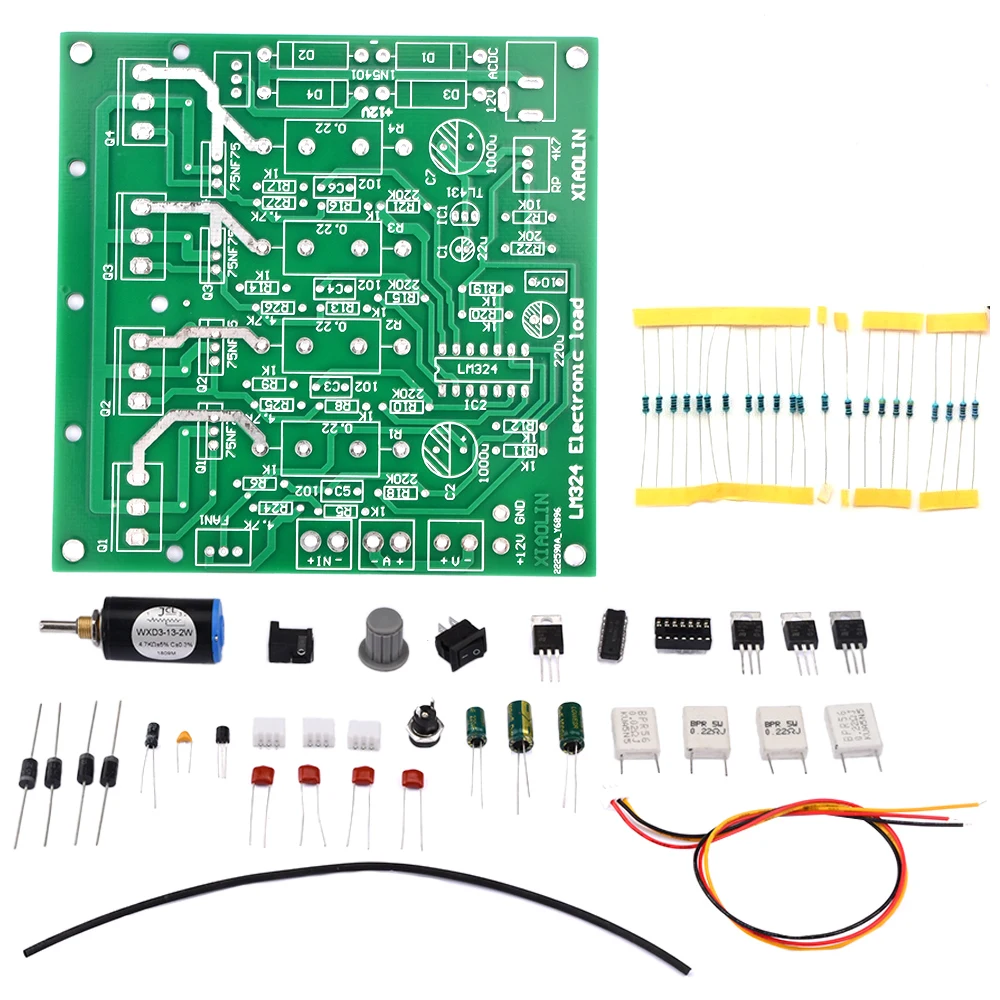 

150W 15V 10A DIY Kits Electronic Load Test Board Kit Constant Current Discharge Aging Power Discharge Test
