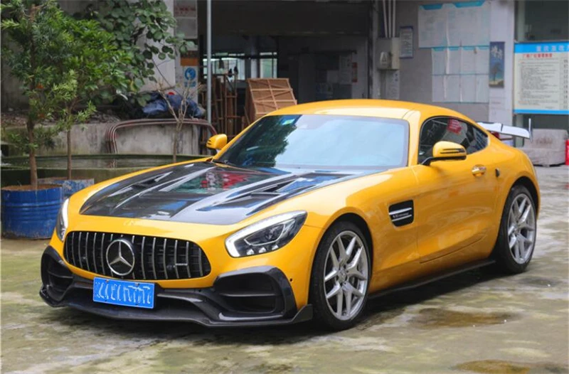 High Quality REAL Carbon Fiber Front Lip Rear Diffuser Bumper Body Side Skirt Kit Spoiler For Mercedes Benz AMG GT GTS GTC GTR 28 - Racext High Quality REAL Carbon Fiber Front Lip Rear Diffuser Bumper Body Side Skirt Kit Spoiler For Mercedes Benz AMG GT GTS GTC GTR - - Racext 27