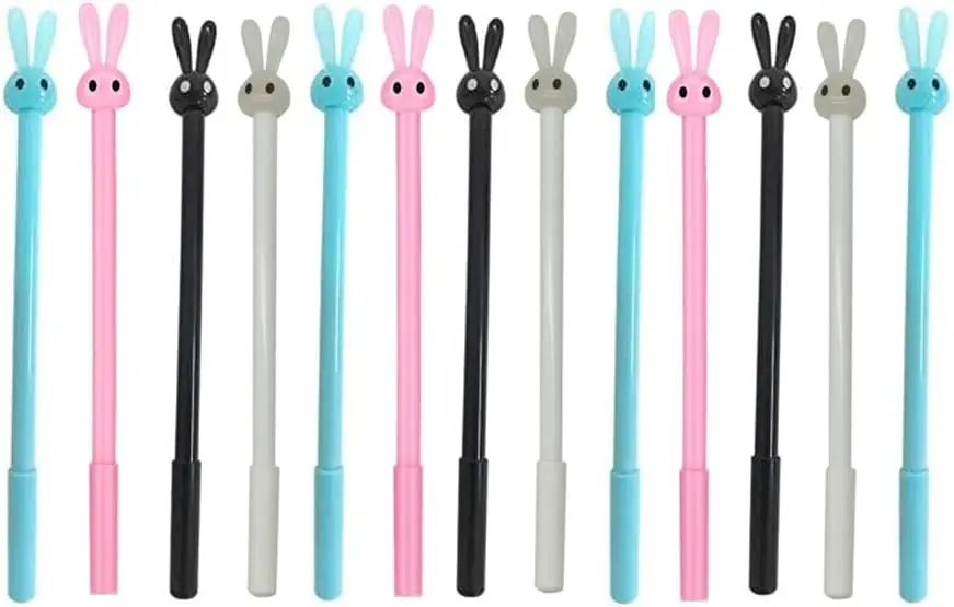 ensemble-de-stylos-a-encre-gel-lapin-mignon-outils-d'ecriture-noirs-stylos-a-bille-roulante-fournitures-scolaires-et-de-bureau-cadeaux-creatifs-150mm-05-pieces