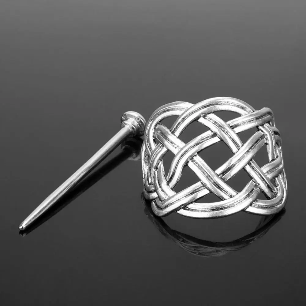 Props Alloy Chinese Style Hair Accessories Hanfu Hairpin Hairstyle Design Tool Ancient Style Hair Crown Celtic Knot Hair Stick