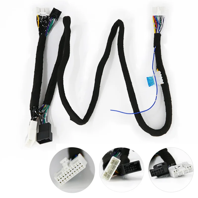Wiring harness audio speaker wiring kit car amplifier wiring kit for car DSP amplifier fit for Toyota series CAMRY COROLLA
