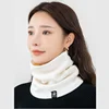 Hot Sale Winter Knit Ring Scarf With Velvet Unisex Riding Wool Neckscarf Solid Neck High Collar 2024 Pollover Echarpe 4