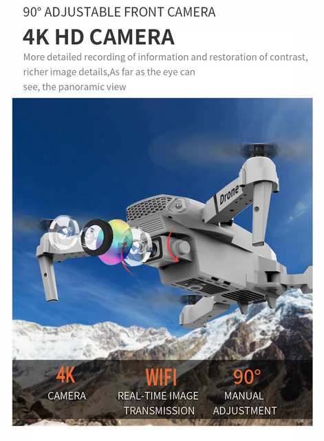 2021 NEW Drone 4k profession HD Wide Angle Camera 1080P WiFi fpv Drone Dual Camera Height Keep Drones Camera Helicopter Toys 3