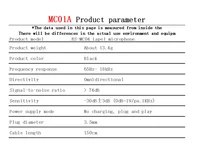 MC01A Portable External 3.5mm Hands-Free Mini Wired Collar Clip Lapel Lavalier Microphone for PC Laptop Lound Speaker 6