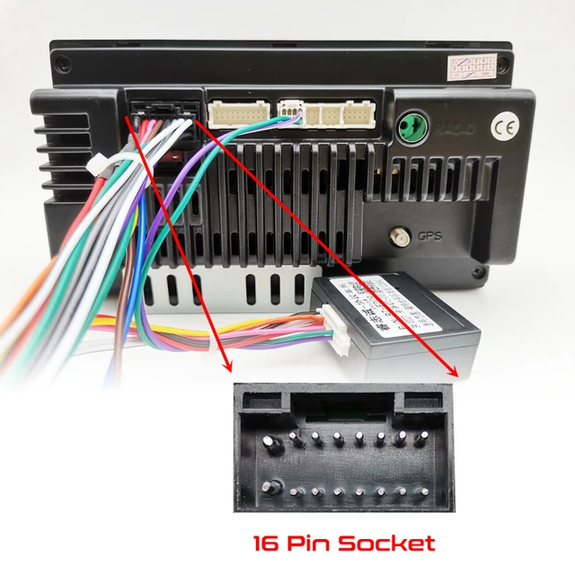 16 Pin To Quadlock Wiring Harness Can Bus Decoder 16p Plug Car