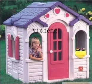 Tqh Game House Plastic Children's Naughty Paradise Outdoor Play House Chocolate Forest Factory Direct