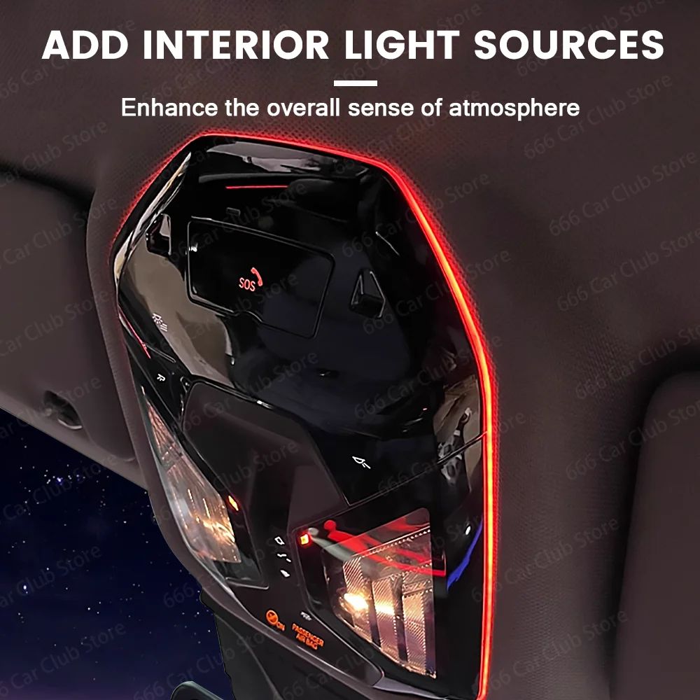 BMW 신형 5 시리즈 G60 i5용 11색 천장 독서등 무드등 LED 앰비언트 라이트 자동차 실내용품-Freehip.co.kr