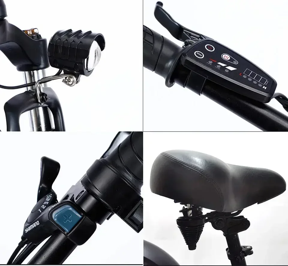 3 Wheel Electric bicycle 500W Powerful Motor 48V10AH Remove lithium battery Snow E-bike 20 inch Fat Tire Cargo Electric Tricycle