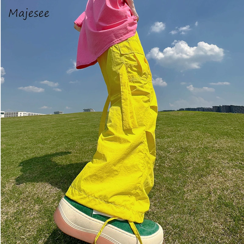 

Брюки-карго мужские свободного покроя, цветные спортивные штаны до щиколотки, в американском стиле, в стиле хип-хоп, универсальные стильные хипстерские, однотонные, весна-лето