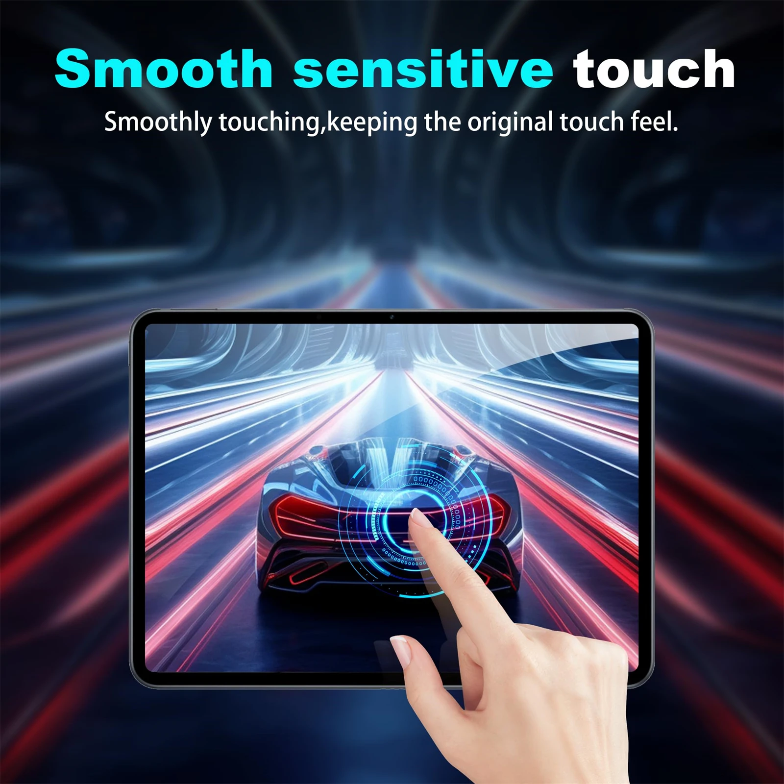 Premium Tempered Glass Screen Protector - 12 High Transparency, 9H Hardness, Anti-Fingerprint, Bubble-Free