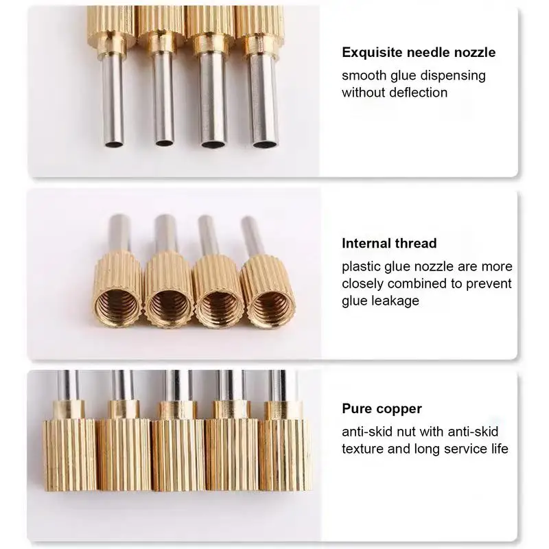 Caulking Nozzle Multifunctional Nozzles Reusable Stainless Steel Anti-rust Caulking Finisher Set Nozzle Applicator