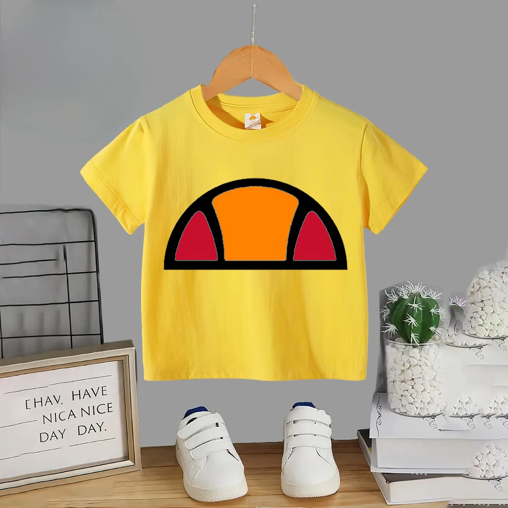 thumbnail image 1 of Ropa de verano para niños, camiseta de algodón estampada con patrón simple, camiseta para niños, niñas y adolescentes, camiseta 100 % algodón, 1 of 5