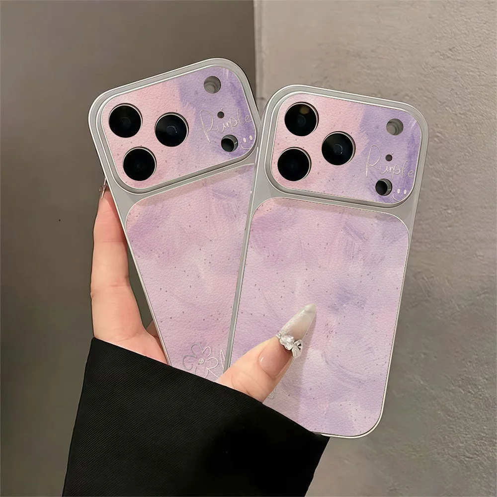 Purple Watercolor Floral Literary Style Phone Case