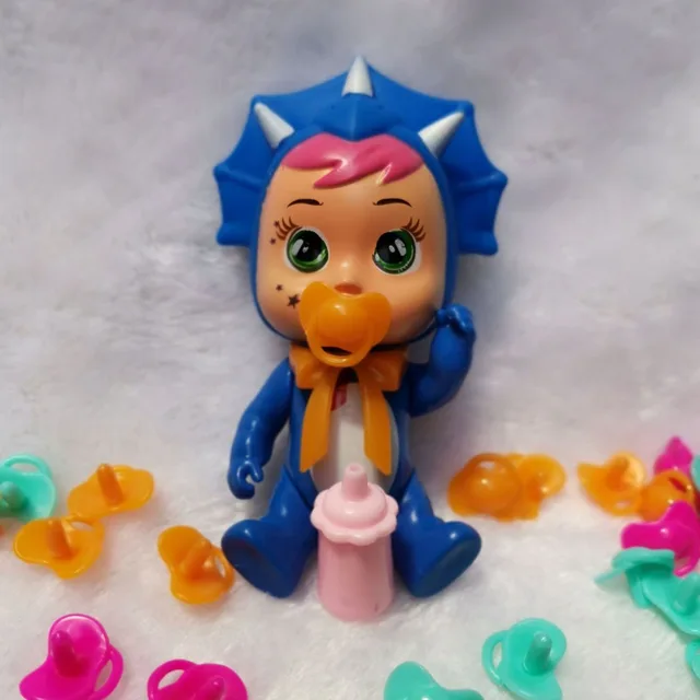 6pcs/set 12cm Cry Babies Doll Drinking Water And Crying Baby Girl Play House Figure Weeping Babies Children Birthday Gift Toy 5