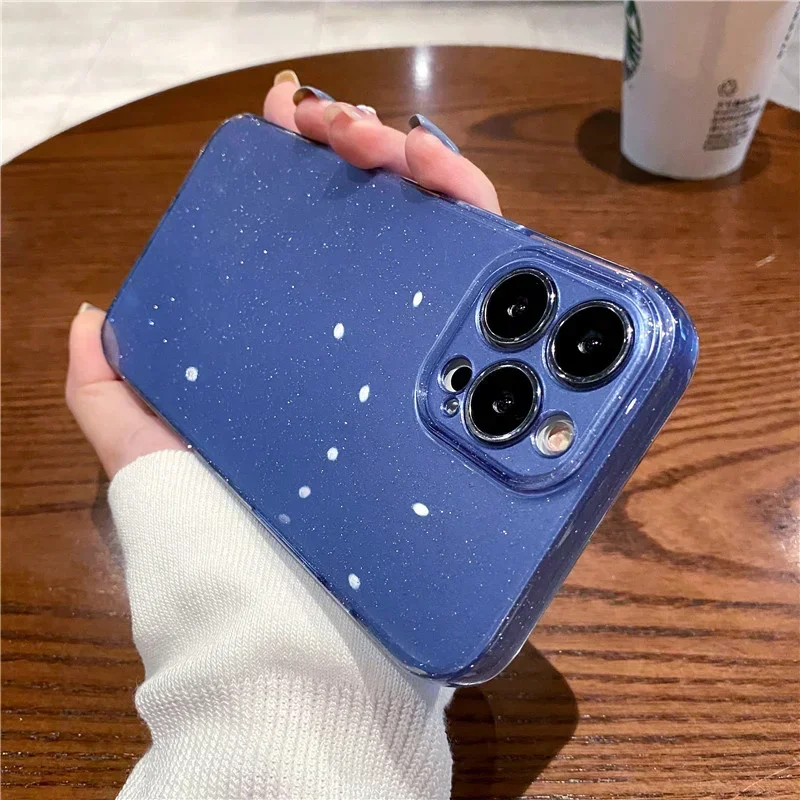 Блестящий Мягкий чехол из ТПУ для IPhone 14 Pro 13 12 11 Pro Max X XR XS Max