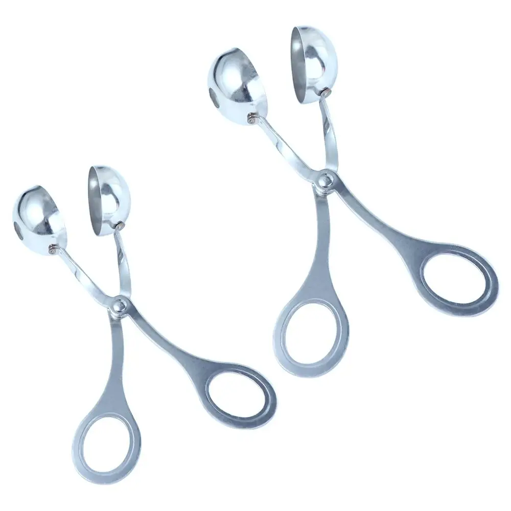 

Meatball Mold With Hole Stainless Steel Meatball Spoon Kitchen Utensil Kitchen Tools Meatball Maker