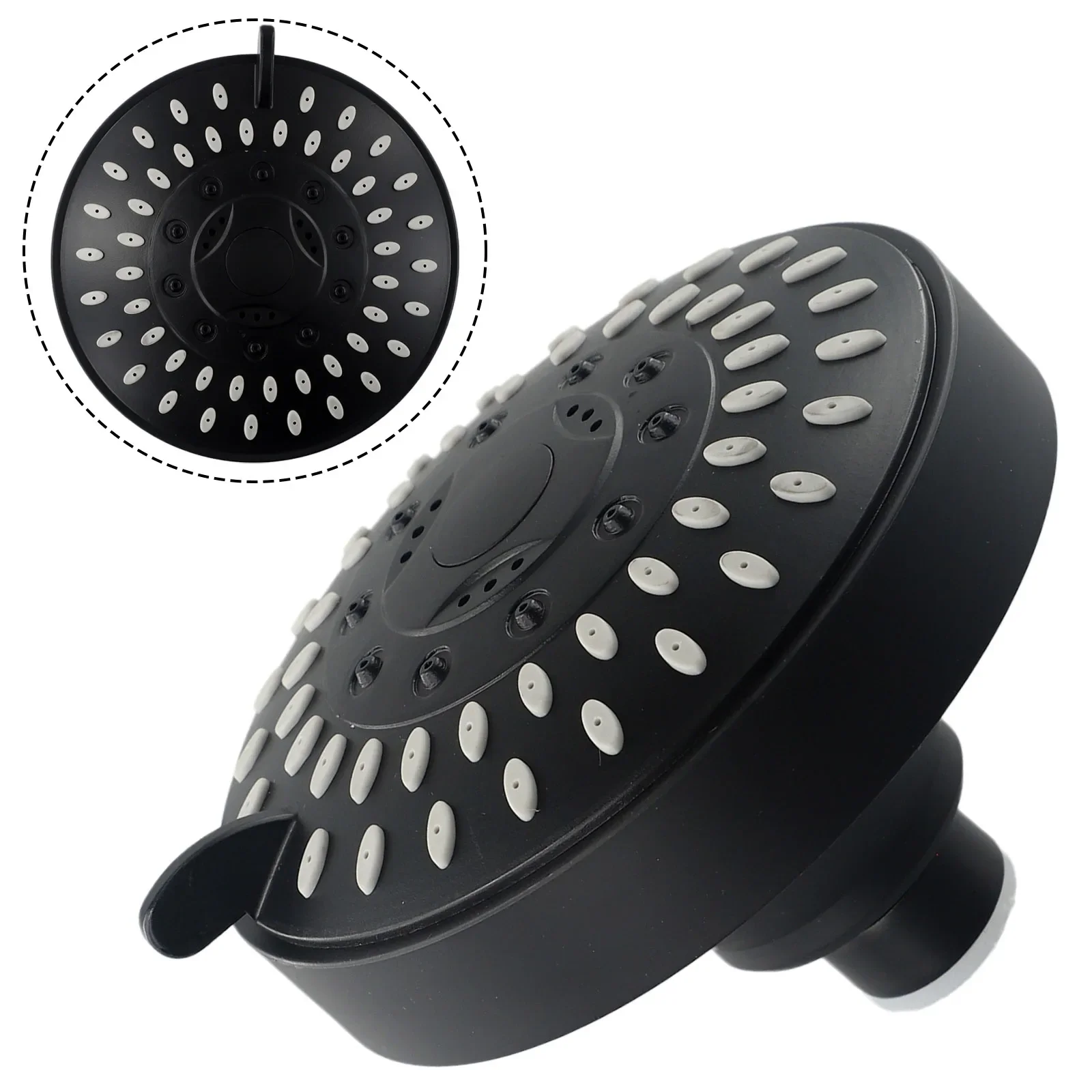 

4-Inch 5 Modes Adjustable Shower Head High Pressure Water-Saving Shower Top Spray Rotatable Nozzle Bathroom Accessories