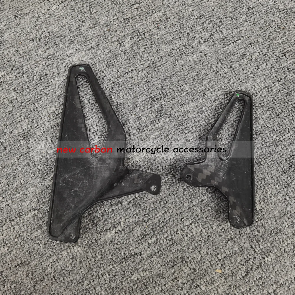 Motorcycle Heel Guard Rearset Plate Foot Peg Protector overlay For Ducati Streetfight V4 Panigale V4S V4R V4 Full Carbon Fiber