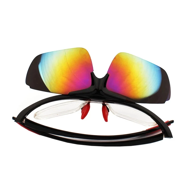 Shooting Glasses Safety Goggles Tactical Goggles Flip-up Airsoft Shooting Glasses with Myopia Frame Anti-impact Paintball Hunting Goggles UV400 Hiking Camping Fishing Eyewear