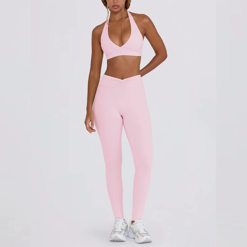 pink pants set