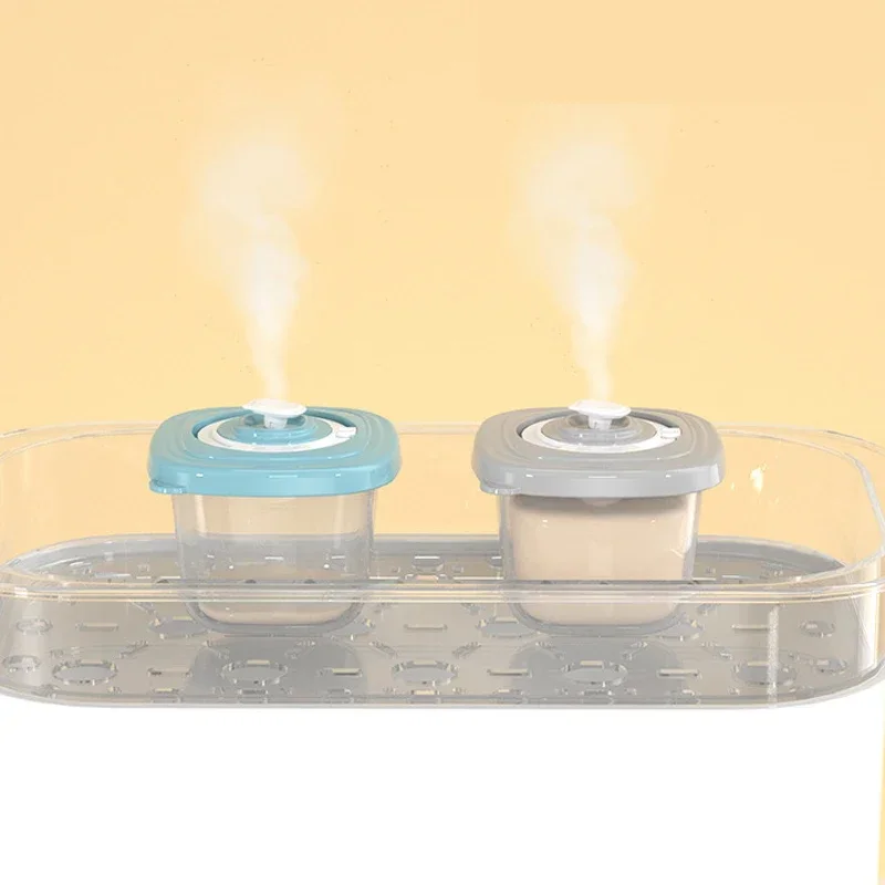 Baby Food Storage Containers Portable Food Storage Box BPA Free Mini Learning Dishes Extra Bowl Sealed Can Microwave