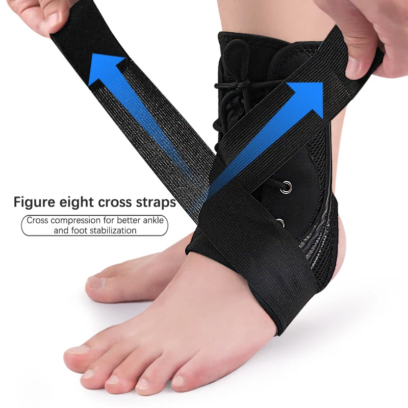 1pc Adjustable Ankle Brace Support Bandage Sports Foot Anklet Elastic Wrap For Guard Sprains Injury Protector Unisex