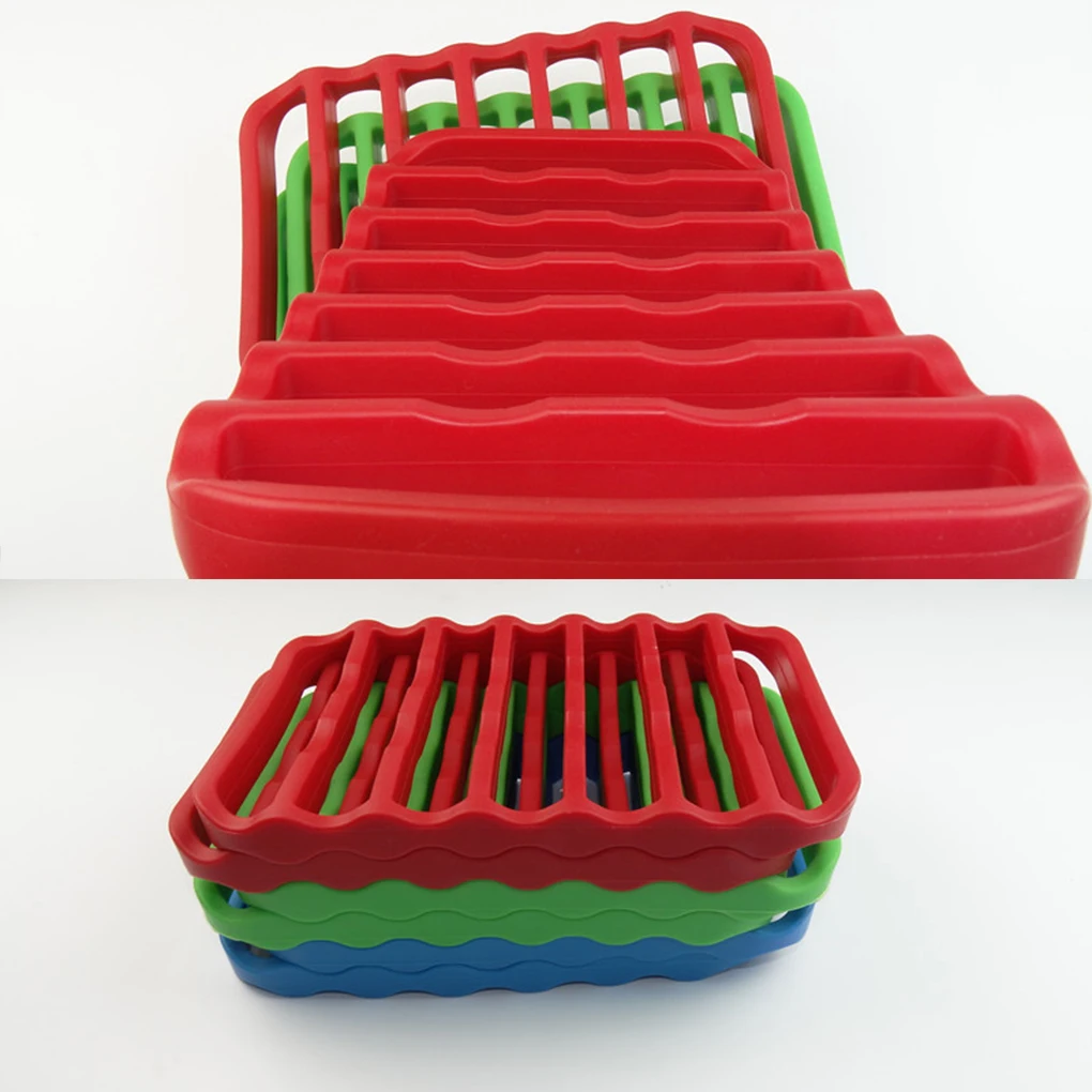 

2x Easy To Clean Roasting Rack Non-Stick Heat Resistant For Roasts Eco-Friendly Silicone Roast Rack