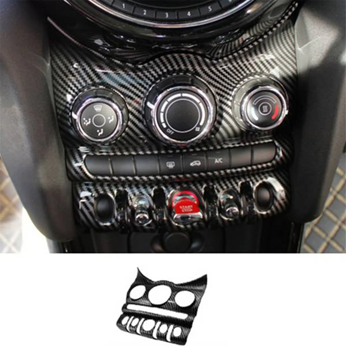 Car Air Conditioning CD Panel Cover Trims Frame Fit for Mini Cooper F55 F56 F57 Hatchback 2014-