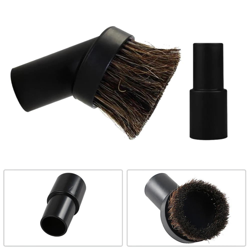 3.6cm Universal Long Horse Hair Round Brush Vacuum Cleaner Brush Crevice Attachment With