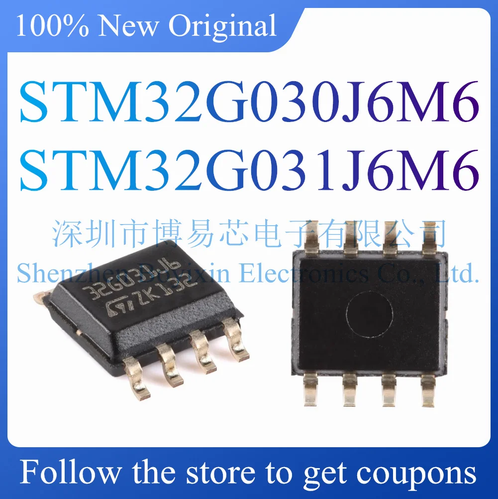 

NEW STM32G030J6M6 STM32G031J6M6.Original genuine ARM Cortex-M0+ 32-bit microcontroller chip.