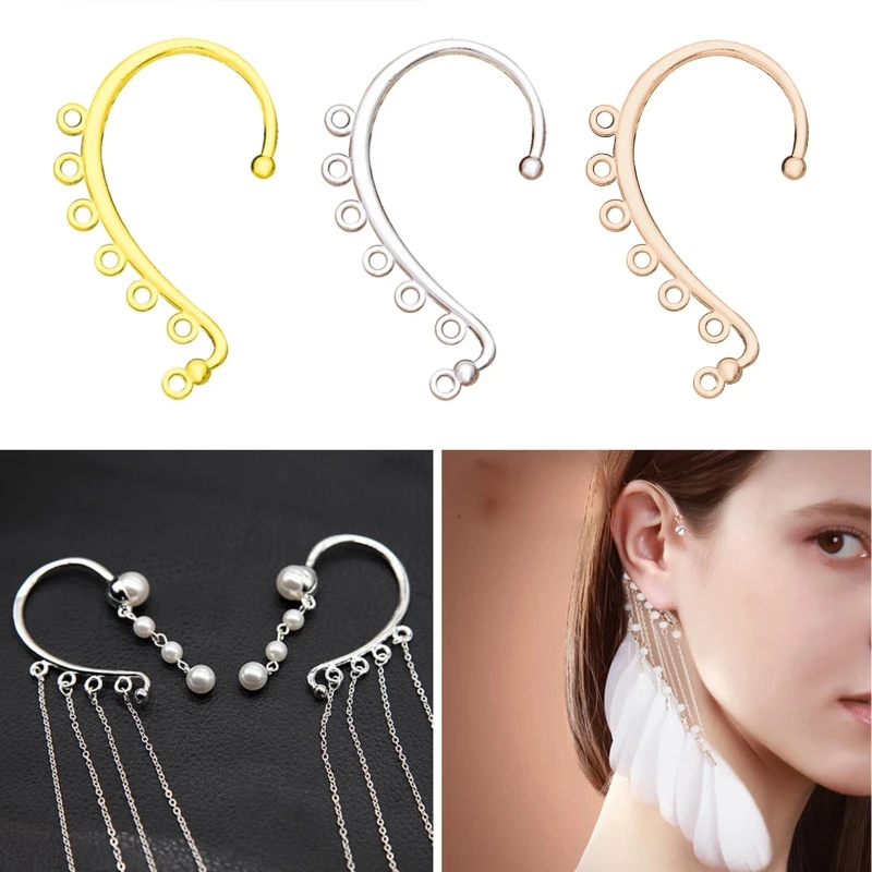 Ear Cuff Wrap Crawler Hook Kolczyki Miedź DIY Ear Cuff Kolczyk Climber DIY 517F