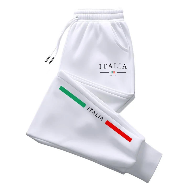 Italian printed sports pants, high-quality men's daily casual sports jogging pants, comfortable home and outdoor pants